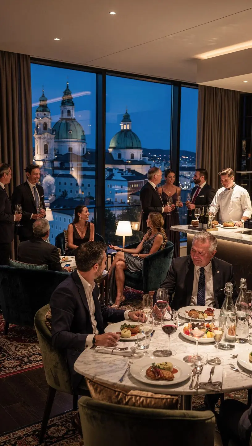 Einmalige Aussicht auf die Salzach und die umliegenden Berge von der Altstadt.